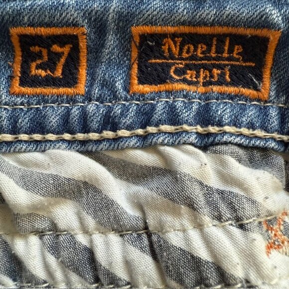 ROCK REVIVAL⚜️ Noelle Low Rise Capri Jeans 🤘👖 Size 27 - Picture 7 of 16